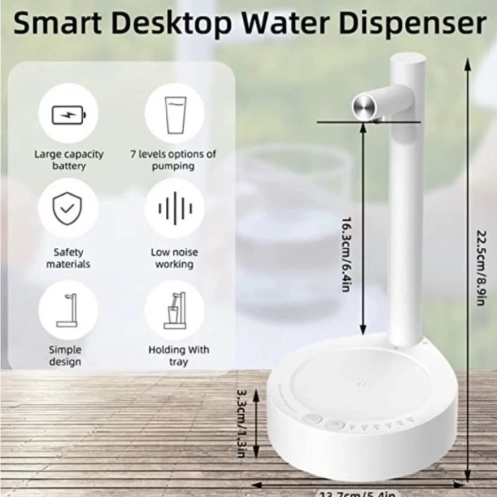 Smart Table Water Dispenser 💦 Multi mL fill up of your favorite beverage